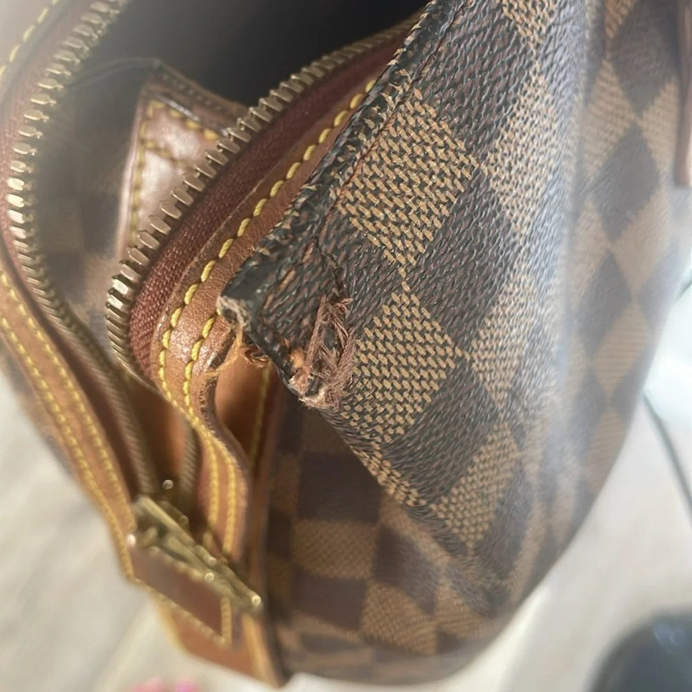 Louis Vuitton 100th Anniversary Centenaire Damier Ebene Columbine Zip Tote 99lv7 - Picture 6 of 7